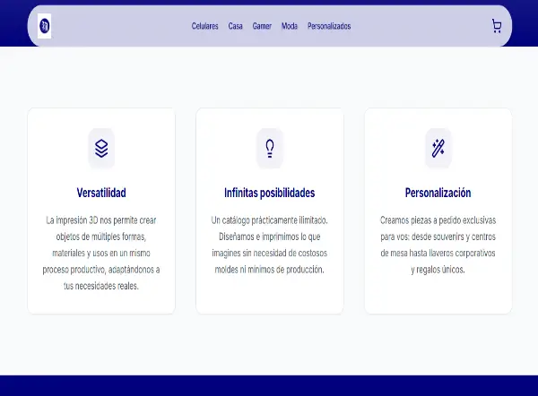 B3D Impresiones - Catálogo de servicios 3D