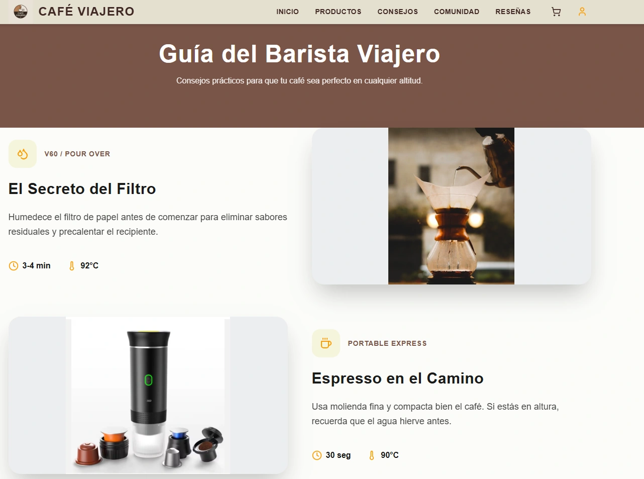 Café Viajero - Guía de viajeros y aventureros