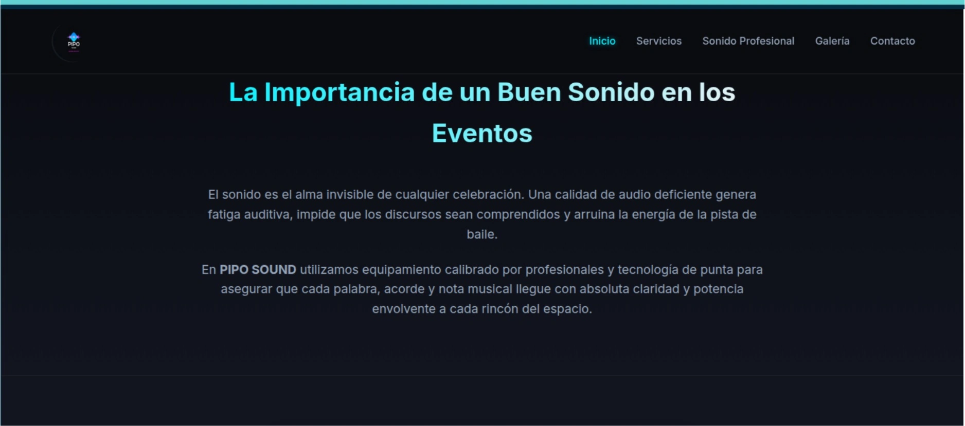 Pipo Sound - Equipamiento de sonido profesional